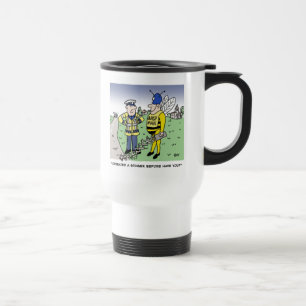 Mug De Voyage Drôle caricature de la police de la circulation au