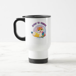 Mug De Voyage Drôle Chat Retour À L'École