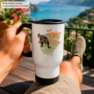 Mug De Voyage Drôle de dinosaure meilleur professeur de la class