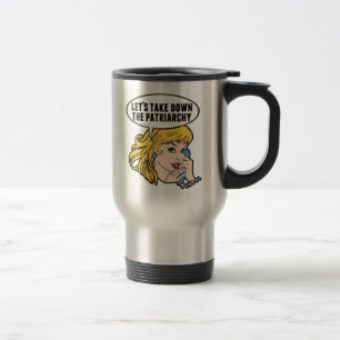 Mug De Voyage Drôle féministe Pop Art Anti Patriarcat Rétro Femm