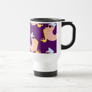 Mug De Voyage Drôle musicien de crevettes Humour de fruits de me