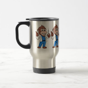 Mug De Voyage Drôle orangoutan dessinateur docteur