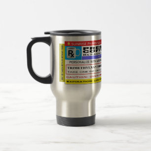 Mug De Voyage DRÔLE personnalisé "café de prescription "