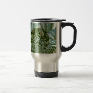 Mug De Voyage Eco Green Camo Kaleidoscope Art Design d'impressio