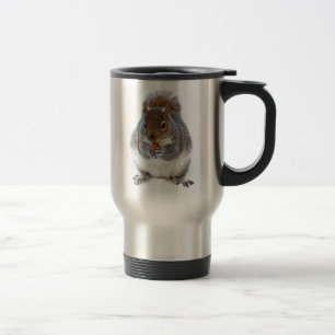 Mug De Voyage Écureuil mignon mangeant une noix