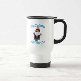 Mug De Voyage Effrayé du dentiste ou de l'hygiéniste dentaire