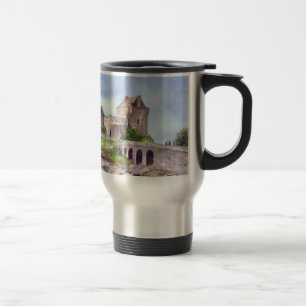 Mug De Voyage Eilean Donan Castle Watercolor Painting