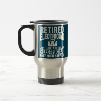Mug De Voyage Électricien à la retraite Vêtements Funny Electric