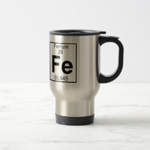 Mug De Voyage Élément 026 - Fe - Ferrum (plein)