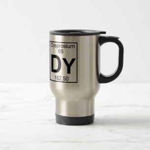 Mug De Voyage Élément 066 - Dy - Dysprosium (plein)