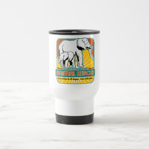 Mug De Voyage Éléphants animaux de délivrance