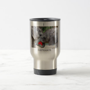 Mug De Voyage Éléphants I (de coeur)