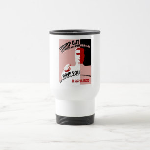 Mug De Voyage Emboutissez le syphilis et la gonorrhée -- WPA