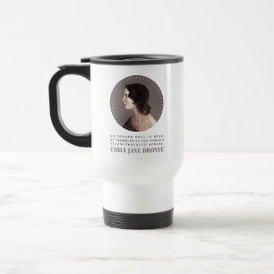 Mug De Voyage Emily Bronte Portrait et Citation - Pas d'Âme Cowa