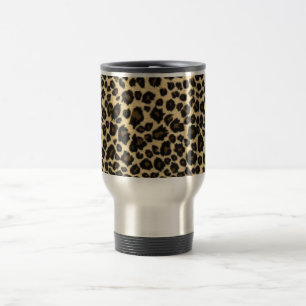 Mug De Voyage Empreinte de léopard à la mode de safari