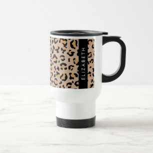 Mug De Voyage Empreinte de léopard, Spots, Leopard Brown, Votre 