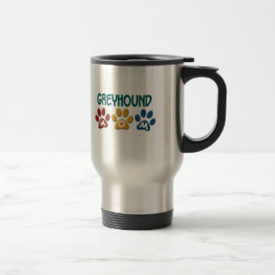 Mug De Voyage Empreinte de patte 1 de maman de LÉVRIER