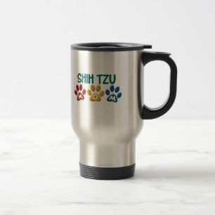 Mug De Voyage Empreinte de patte 1 de maman de SHIH TZU