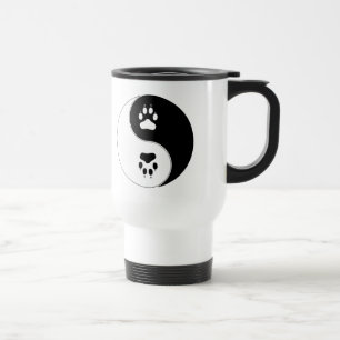 Mug De Voyage Empreinte de patte de Ying Yang