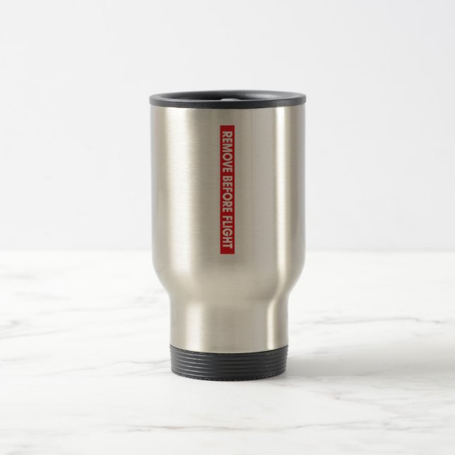 Mug De Voyage Enlevez avant vol - Avaiation (Centre)