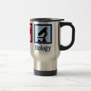 Mug De Voyage Enseignant en biologie de l'amour pour la paix