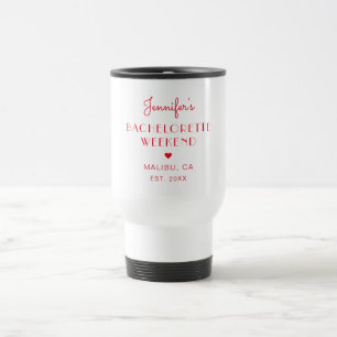 Mug De Voyage Enterrement de vie de jeune fille personnalisé rét
