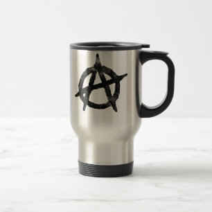 Mug De Voyage "entourez" un symbole d'anarchie