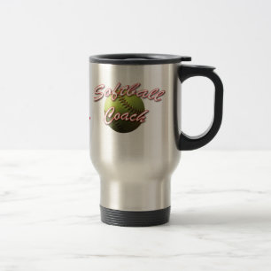 Mug De Voyage Entraîneur jaune du base-ball de boule