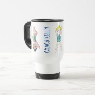 Mug De Voyage Équipe de natation synchronisée Coach de nage Sync