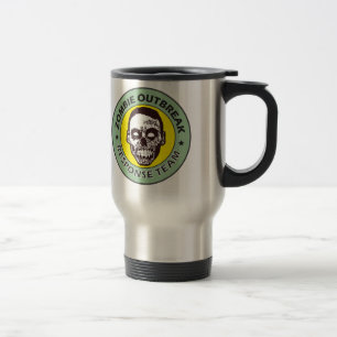 Mug De Voyage équipe de réponse de zombi, visage de zombi