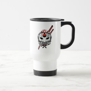 Mug De Voyage Équipe de suicide Katana Masque & Epées Tatouage