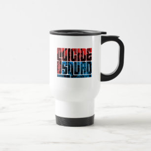 Mug De Voyage Équipe de suicide Logo rouge et bleu