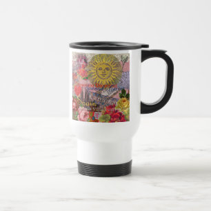 Mug De Voyage Espagne Vintage Soleil Voyage Collage Rétro Europe