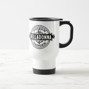 Mug De Voyage Étiquette vintage de poison de style de belladone