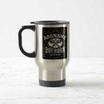 Étiquette Whiskey personnalisé Bourbon Vintage Gun
