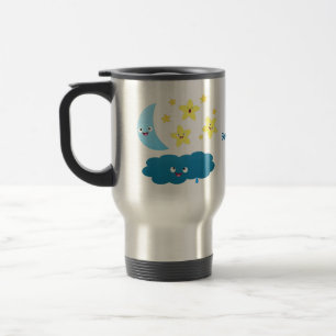 Mug De Voyage Étoiles de chant mignonnes, lune et nuage de dessi