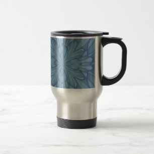 Mug De Voyage Étoiles de Noël bleu doux #2