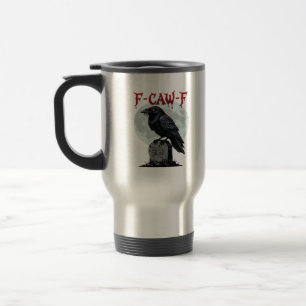 Mug De Voyage F-Caw-F Corbeau drôle Halloween