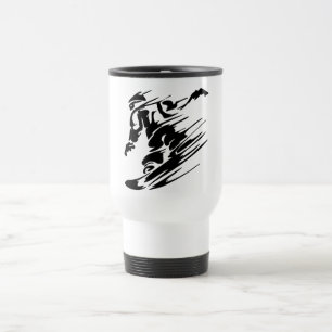Mug De Voyage Faire du surf des neiges des sports extrêmes