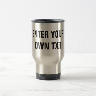 Mug De Voyage Faites votre propre culbuteur potable