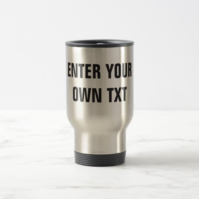 Mug De Voyage Faites votre propre culbuteur potable (Centre)