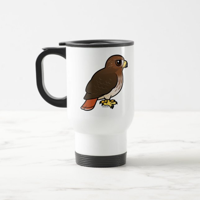 Mug De Voyage faucon Rouge-coupé la queue (Gauche)