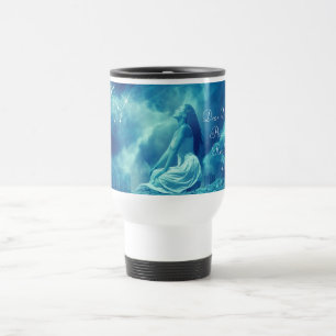 Mug De Voyage Femme mythique envoyant des prières à l'univers