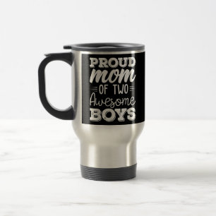 Mug De Voyage Femmes Deux mères de 2 garçons Fête des mères 65