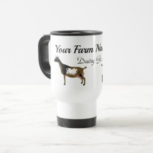 Mug De Voyage Ferme de chèvre laitière nigériane personnalis