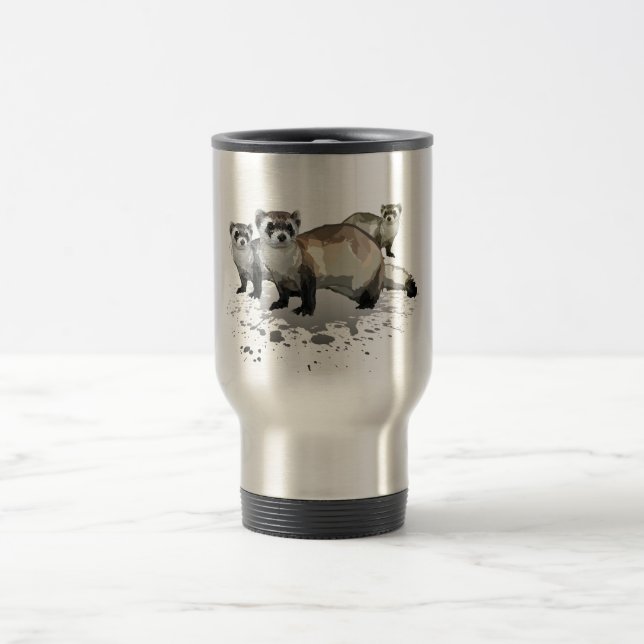 Mug De Voyage Ferrets (Centre)