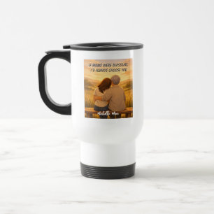 Mug De Voyage Fête des Mères personnalisée   Portrait personnali
