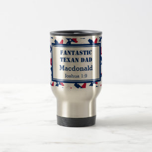 Mug De Voyage Fête des pères FANTASTIQUE TEXAN DAD personnalisé