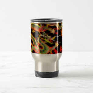 Mug De Voyage Feu de serpent de dragon sur Lucky Energy