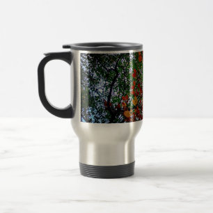 Mug De Voyage Feuilles jaunes, verts et oranges